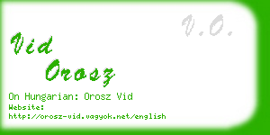 vid orosz business card